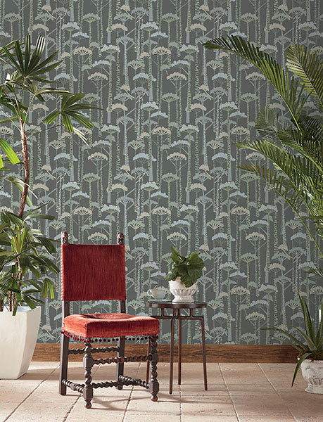 Purchase 4146-27206 A-Street Wallpaper, Unify Aqua Forest Wallpaper - Harmony1