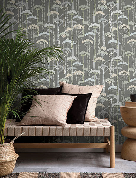 Purchase 4146-27206 A-Street Wallpaper, Unify Aqua Forest Wallpaper - Harmony12