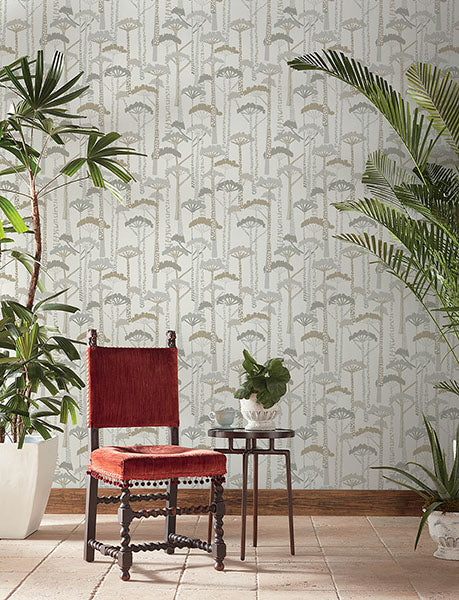 Purchase 4146-27207 A-Street Wallpaper, Unify Metallic Forest Wallpaper - Harmony1