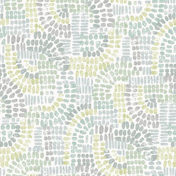 Purchase 4146-27214 A-Street Wallpaper, Wanderer Aquamarine Mosiac Wallpaper - Harmony