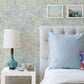 Purchase 4146-27214 A-Street Wallpaper, Wanderer Aquamarine Mosiac Wallpaper - Harmony12