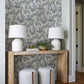 Purchase 4146-27215 A-Street Wallpaper, Wanderer Blueberry Mosiac Wallpaper - Harmony1