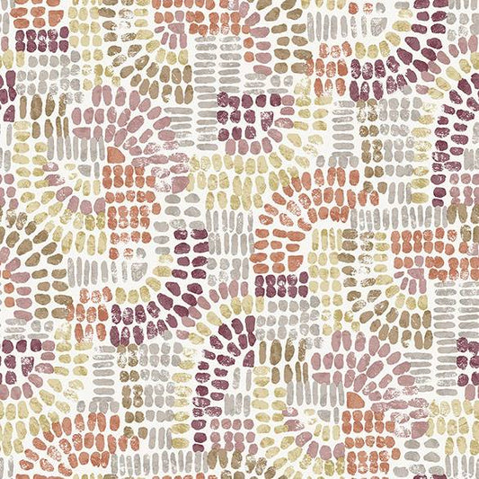 Purchase 4146-27216 A-Street Wallpaper, Wanderer Multicolor Mosiac Wallpaper - Harmony