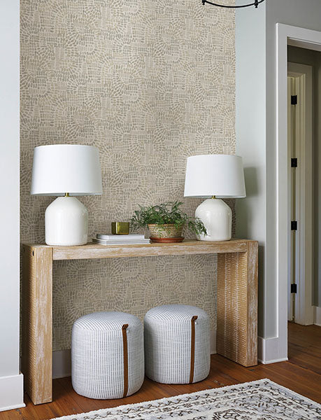 Purchase 4146-27218 A-Street Wallpaper, Wanderer Dove Mosiac Wallpaper - Harmony1