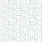 Purchase 4146-27222 A-Street Wallpaper, Integrity Blue Arched Outlines Wallpaper - Harmony