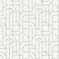 Purchase 4146-27223 A-Street Wallpaper, Integrity Grey Arched Outlines Wallpaper - Harmony