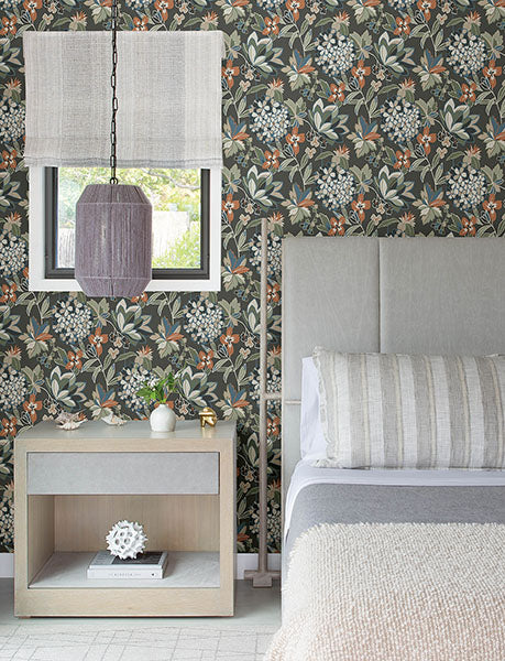 Purchase 4146-27226 A-Street Wallpaper, Valdivian Moss Floral Wallpaper - Harmony12