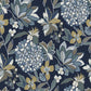 Purchase 4146-27228 A-Street Wallpaper, Valdivian Indigo Floral Wallpaper - Harmony