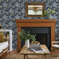 Purchase 4146-27228 A-Street Wallpaper, Valdivian Indigo Floral Wallpaper - Harmony1