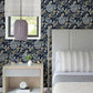 Purchase 4146-27228 A-Street Wallpaper, Valdivian Indigo Floral Wallpaper - Harmony12