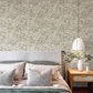 Purchase 4146-27233 A-Street Wallpaper, Rhythmic Taupe Leaf Wallpaper - Harmony12