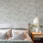 Purchase 4146-27234 A-Street Wallpaper, Rhythmic Grey Leaf Wallpaper - Harmony12