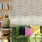 Purchase 4146-27235 A-Street Wallpaper, Solola Chartreuse Ikat Wallpaper - Harmony12