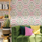 Purchase 4146-27237 A-Street Wallpaper, Solola Fuchsia Ikat Wallpaper - Harmony12