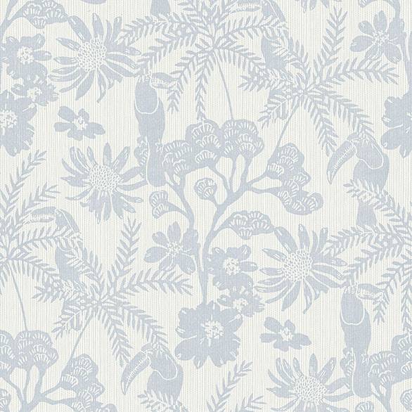 4146-27245 | Harmony, Jacaranda Light Blue Tropical Trail Wallpaper