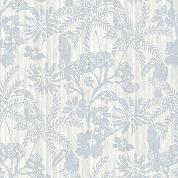 Purchase 4146-27245 A-Street Wallpaper, Jacaranda Light Blue Tropical Trail Wallpaper - Harmony