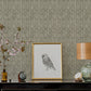 Purchase 4146-27255 A-Street Wallpaper, Gallivant Black Woven Geometric Wallpaper - Harmony1