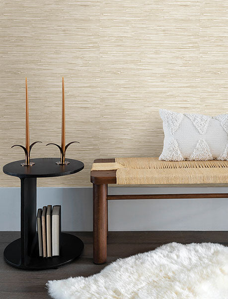 Purchase 4146-27258 A-Street Wallpaper, Exhale Dove Woven Faux Grasscloth Wallpaper - Harmony12