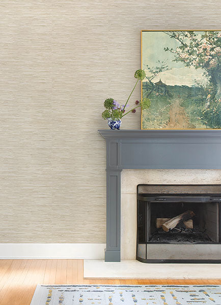 Purchase 4147-27258 A-Street Wallpaper, Exhale Dove Woven Faux Grasscloth - Haberdashery12