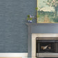 Purchase 4147-27260 A-Street Wallpaper, Exhale Indigo Woven Faux Grasscloth - Haberdashery12