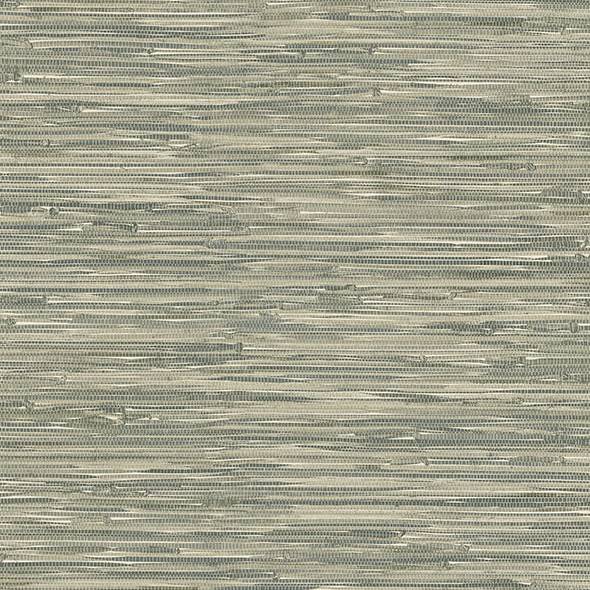 Purchase 4147-27261 A-Street Wallpaper, Exhale Moss Woven Faux Grasscloth - Haberdashery