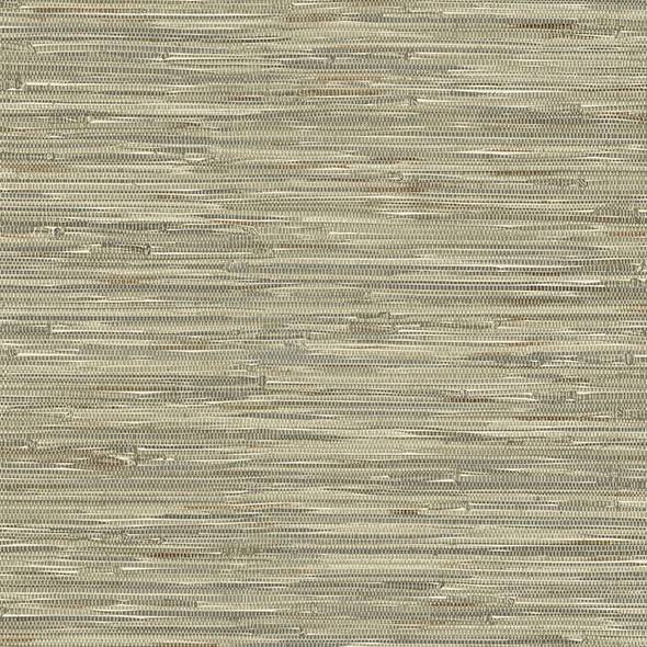 Purchase 4147-27262 A-Street Wallpaper, Exhale Olive Woven Faux Grasscloth - Haberdashery
