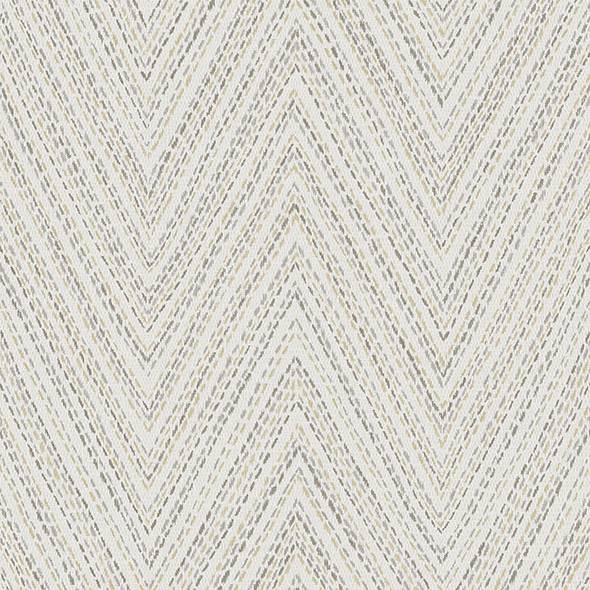 Purchase 4147-27369 A-Street Wallpaper, Lainey Neutral Stitched Chevron - Haberdashery