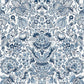 Purchase 4147-27372 A-Street Wallpaper, Blanche Blue Floral Damask - Haberdashery
