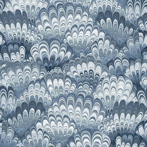 Purchase 4147-27379 A-Street Wallpaper, Octavia Blue Marbled Ink - Haberdashery
