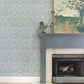 Purchase 4147-27380 A-Street Wallpaper, Berkshire Denim Damask - Haberdashery12