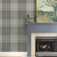 Purchase 4147-27384 A-Street Wallpaper, Westley Grey Plaid - Haberdashery12