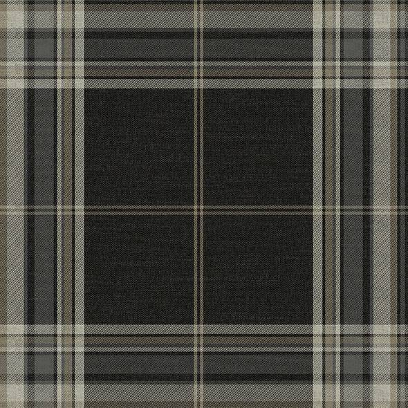 Purchase 4147-27388 A-Street Wallpaper, Westley Black Plaid - Haberdashery