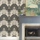 Purchase 4147-27389 A-Street Wallpaper, Auden Black Floral Grandeur - Haberdashery12