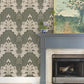 Purchase 4147-27391 A-Street Wallpaper, Auden Green Floral Grandeur - Haberdashery12