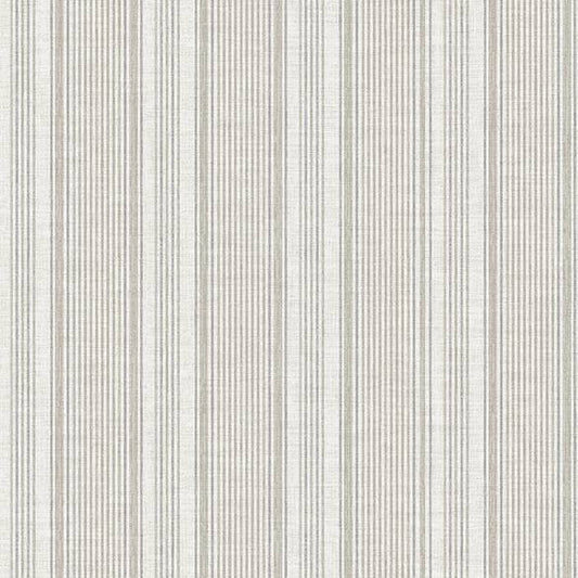 Purchase 4147-27394 A-Street Wallpaper, Ayanna Neutral Striped - Haberdashery