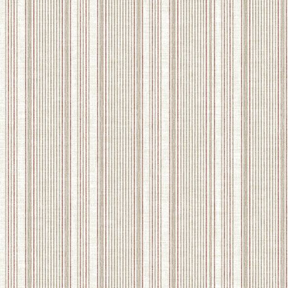 Purchase 4147-27396 A-Street Wallpaper, Ayanna Rust Striped - Haberdashery