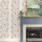 Purchase 4147-27397 A-Street Wallpaper, Teonna Raspberry Floral Stripe - Haberdashery12