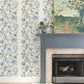 Purchase 4147-27398 A-Street Wallpaper, Teonna Blue Floral Stripe - Haberdashery12