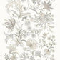 Purchase 4147-27400 A-Street Wallpaper, Teonna Light Grey Floral Stripe - Haberdashery