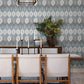 Purchase 4147-27407 A-Street Wallpaper, Abilene Denim Ikat - Haberdashery1