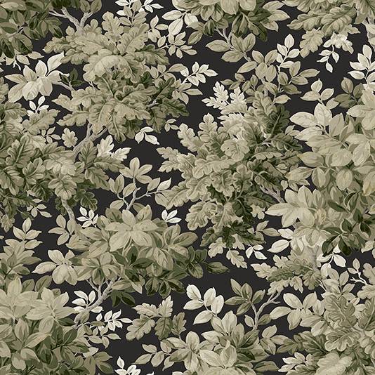 Purchase 4147-80005 A-Street Wallpaper, Greenwood Black Deciduous - Haberdashery
