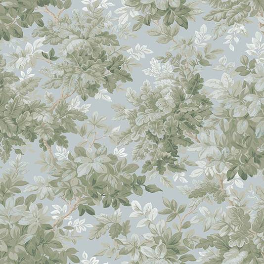 Purchase 4147-80007 A-Street Wallpaper, Greenwood Light Blue Deciduous - Haberdashery