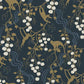 Purchase 4147-80010 A-Street Wallpaper, Linden Navy Jungle Canopy - Haberdashery