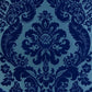 Purchase 4147-87310 A-Street Wallpaper, Shadow Blue Flocked Damask - Haberdashery