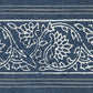 Purchase 4148-14502 Chesapeake Wallpaper, Carved Floral Blue Trim Wall Border - PrintWorks
