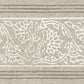 Purchase 4148-14503 Chesapeake Wallpaper, Carved Floral Taupe Trim Wall Border - PrintWorks