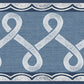 Purchase 4148-14505 Chesapeake Wallpaper, Scalloped Ribbon Blue Trim Wall Border - PrintWorks