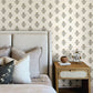 Purchase 4148-27416 Chesapeake Wallpaper, Hollyhock Honey Floral Crest - PrintWorks12