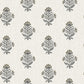 Purchase 4148-27418 Chesapeake Wallpaper, Hollyhock Black Floral Crest - PrintWorks