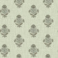 Purchase 4148-27419 Chesapeake Wallpaper, Hollyhock Green Floral Crest - PrintWorks